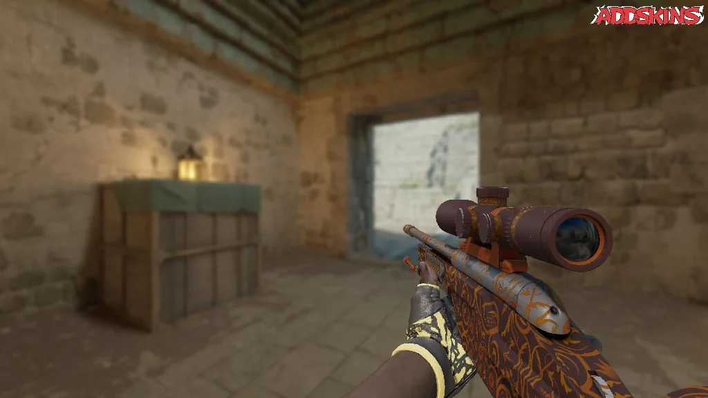 SSG 08 | Orange Filigree holding