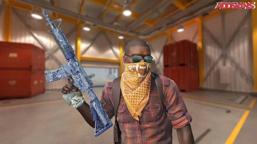 M4A4 | Naval Shred Camo pose-2