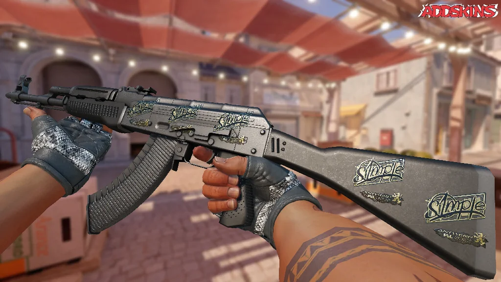Sticker | s1mple (Gold) | Antwerp 2022 inspecting