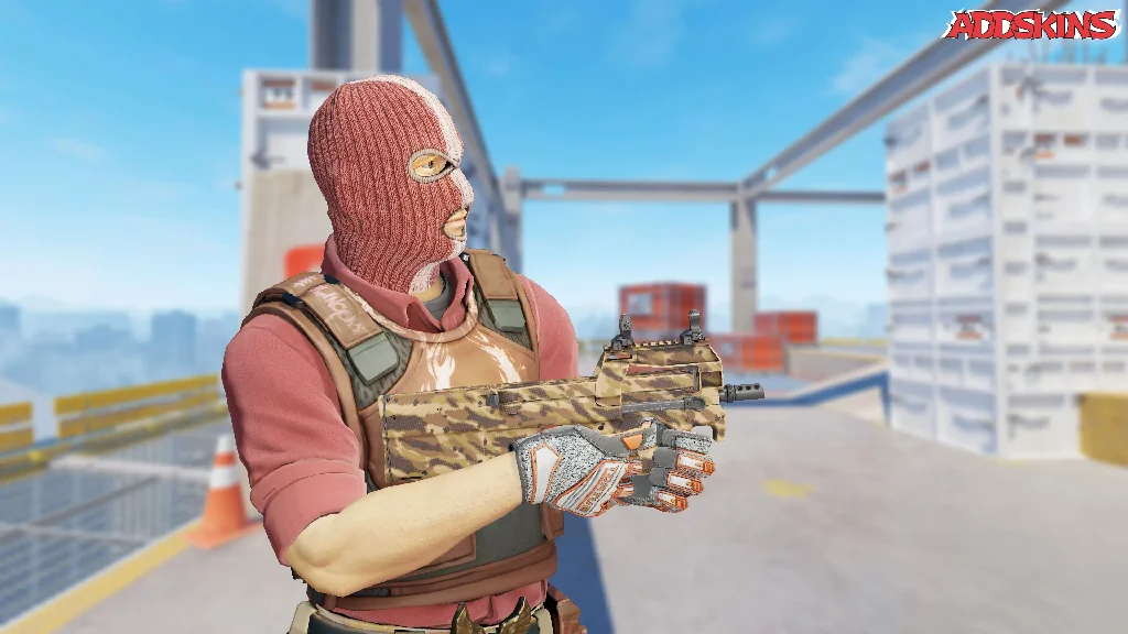 P90 | Desert Halftone pose-3