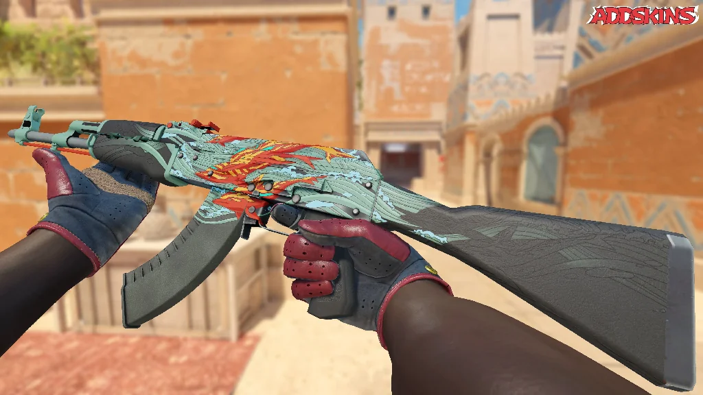 AK-47 | Aquamarine Revenge inspecting
