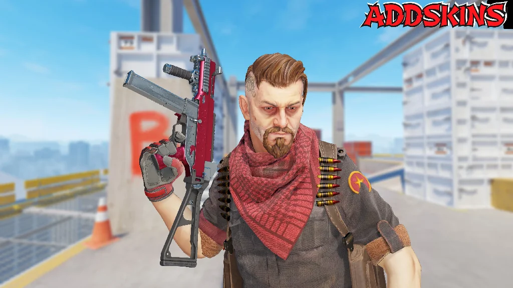 UMP-45 | Crimson Foil pose-2