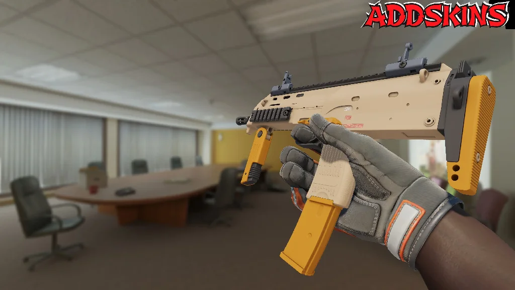 MP7 | Short Ochre inspecting