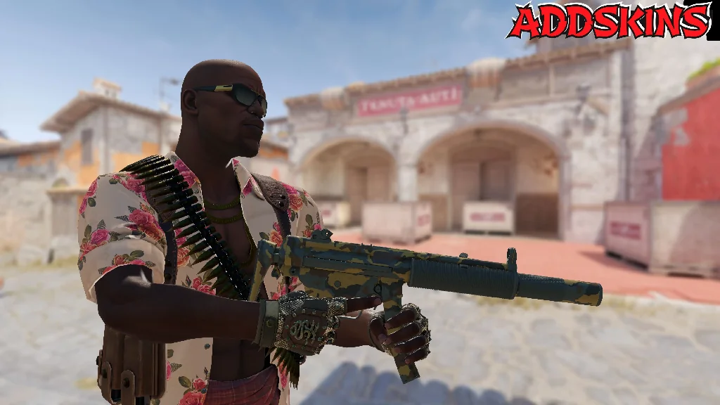MP5-SD | Gold Leaf pose-3