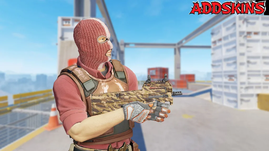 P90 | Desert Halftone pose-3