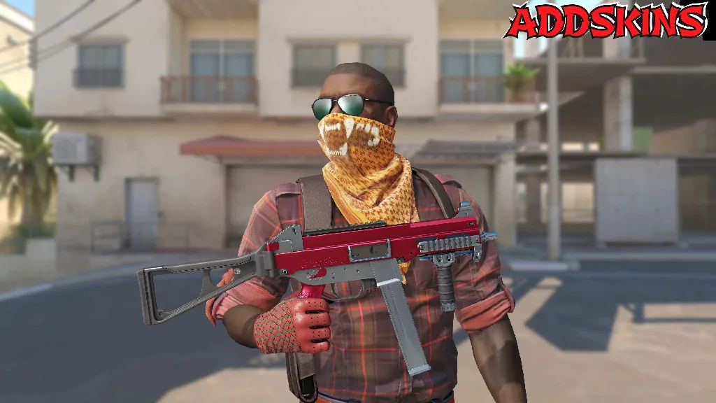 UMP-45 | Crimson Foil pose-1