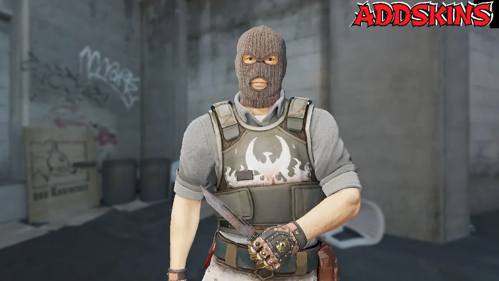 ★ Paracord Knife | Rust Coat pose-1