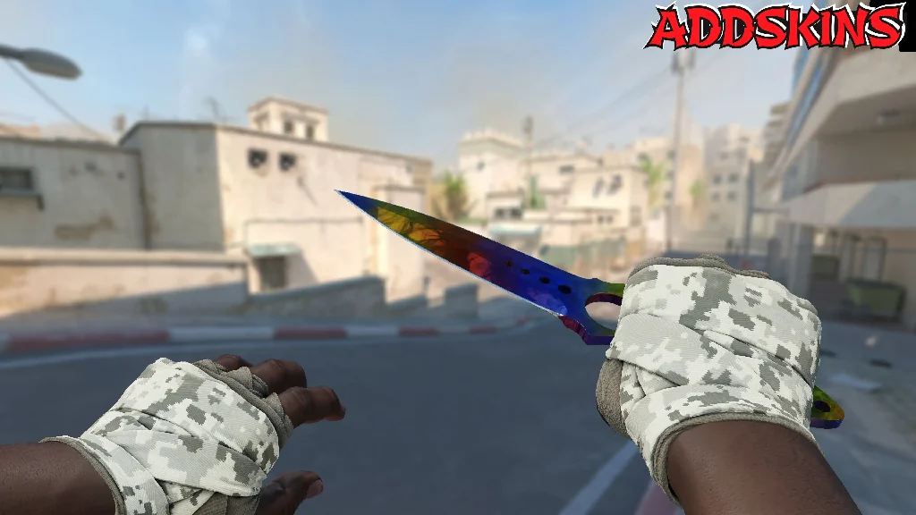 ★ Skeleton Knife | Marble Fade holding
