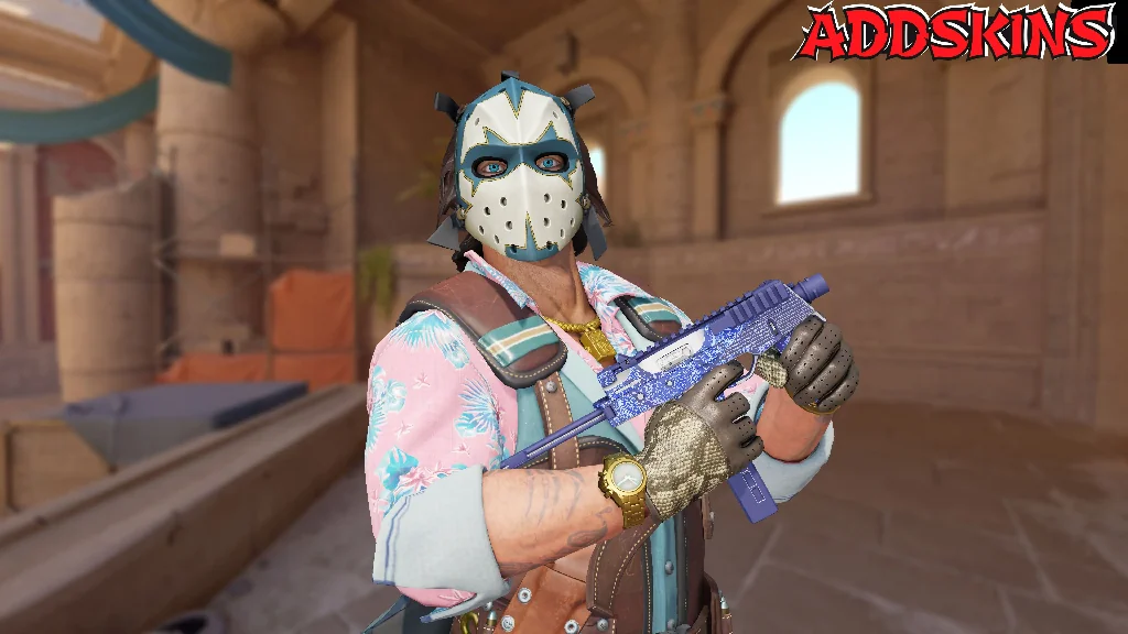 MP9 | Cobalt Paisley pose-2