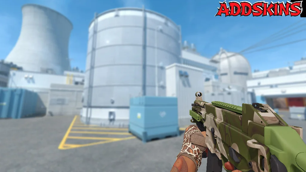 UMP-45 | Green Swirl holding