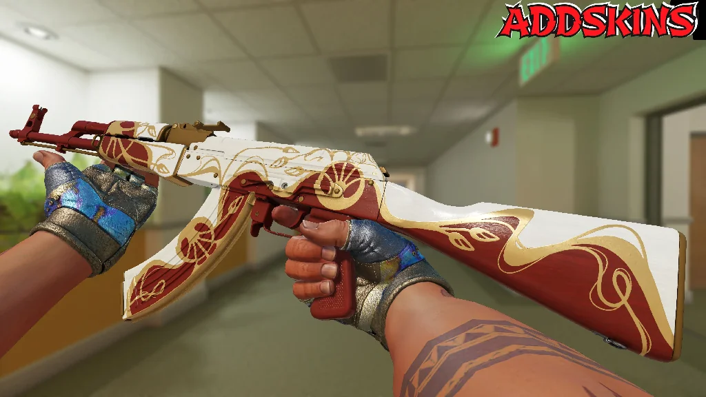 AK-47 | Nouveau Rouge inspecting