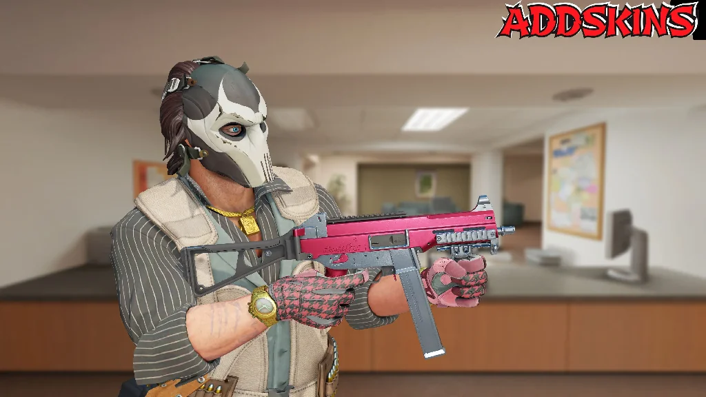 UMP-45 | Crimson Foil pose-3