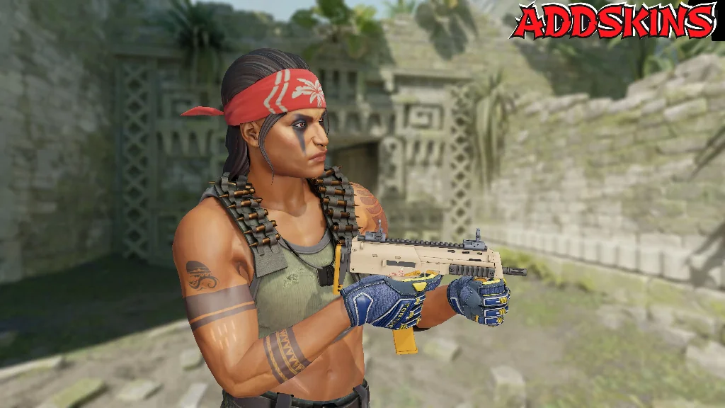 MP7 | Short Ochre pose-3