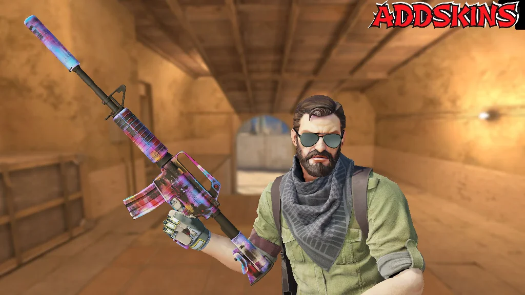 M4A1-S | Glitched Paint pose-2