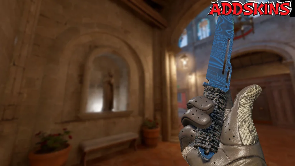 ★ Paracord Knife | Damascus Steel inspecting