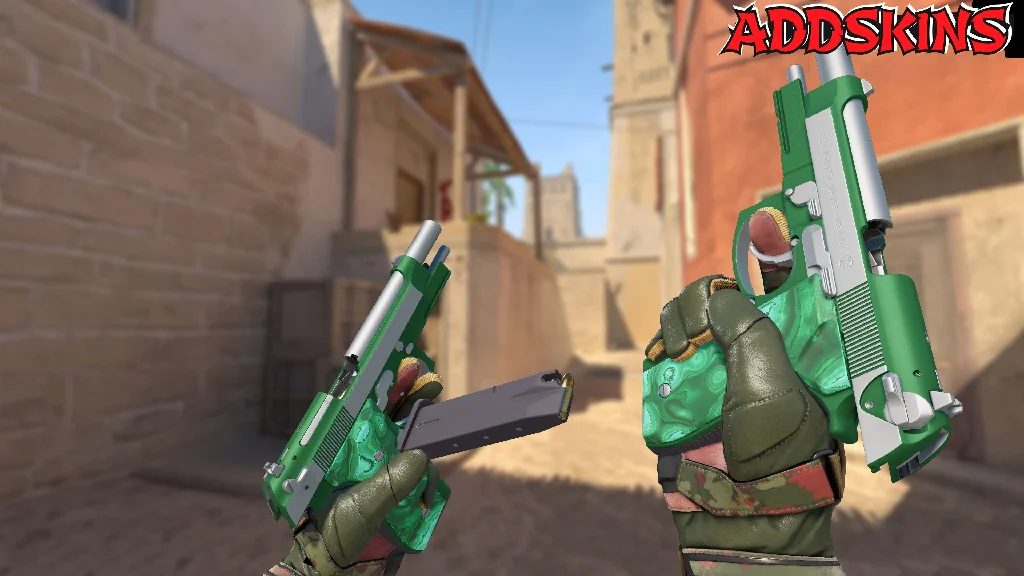 Dual Berettas | Polished Malachite reloading