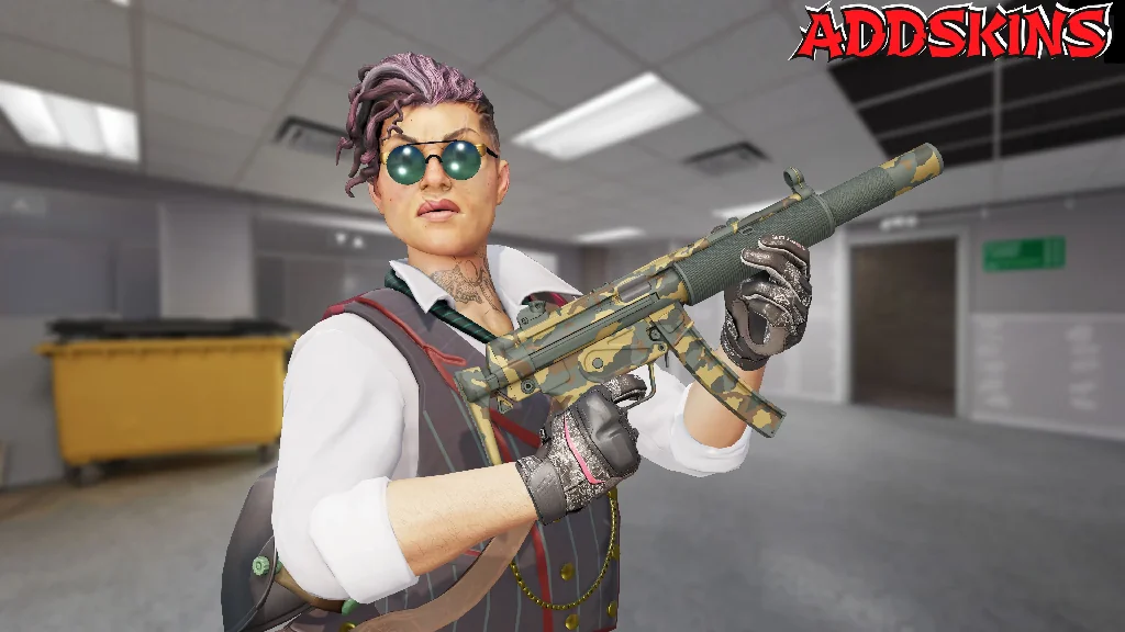 MP5-SD | Gold Leaf pose-2