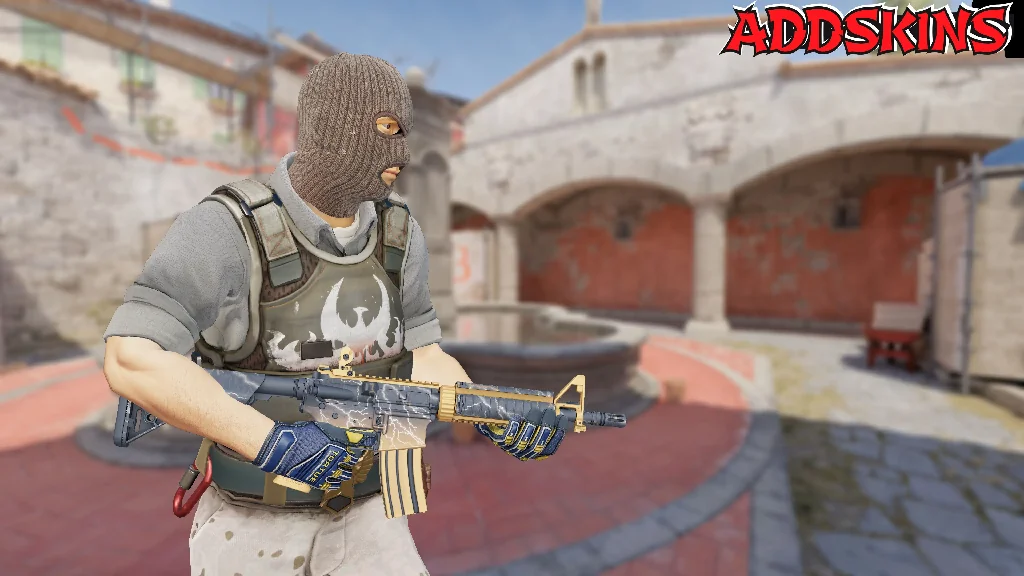 M4A4 | Sheet Lightning pose-3