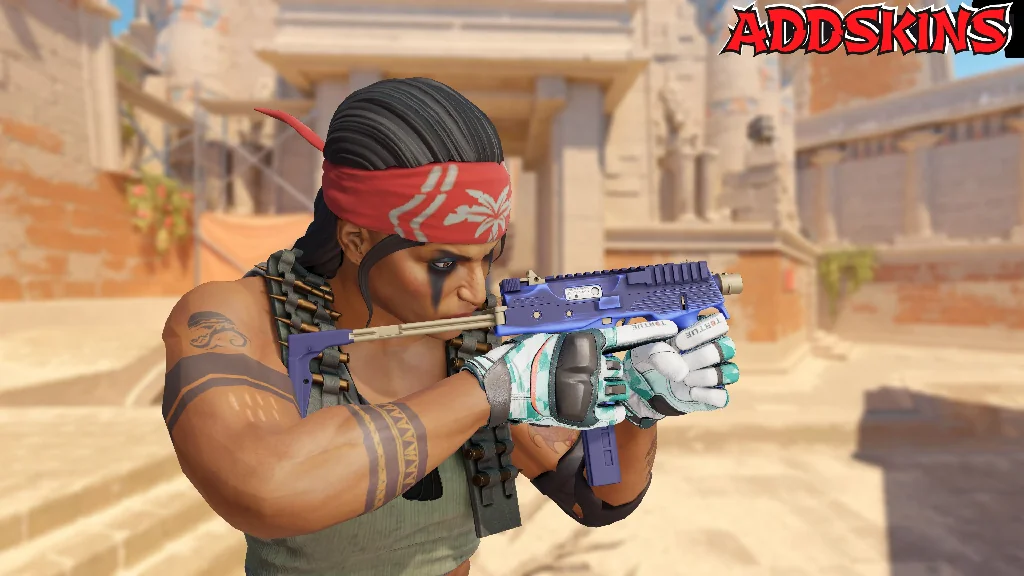 MP9 | Buff Blue pose-3