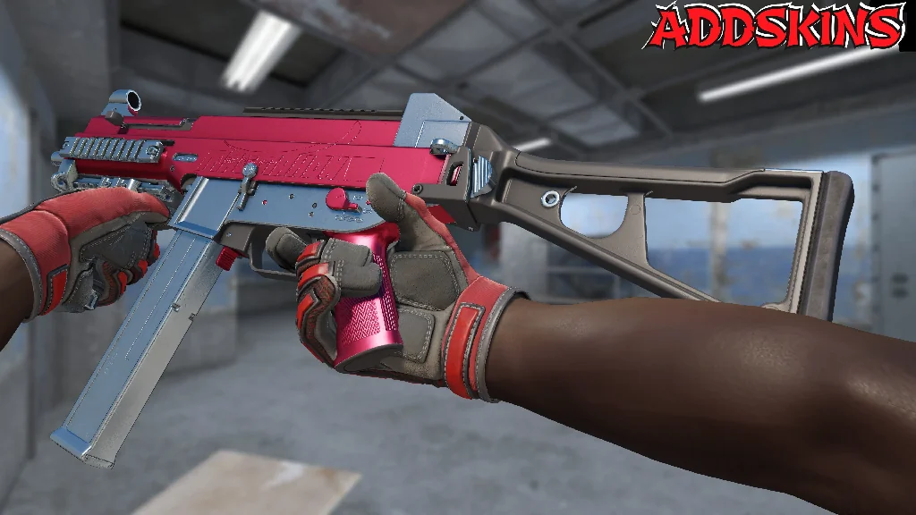 UMP-45 | Crimson Foil inspecting