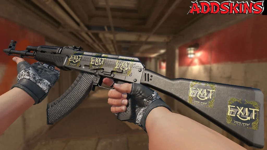 Sticker | exit (Gold) | Austin 2025 inspecting