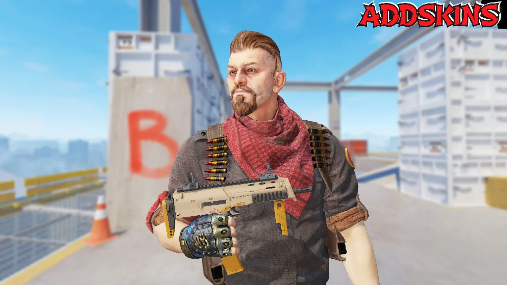 MP7 | Short Ochre pose-1