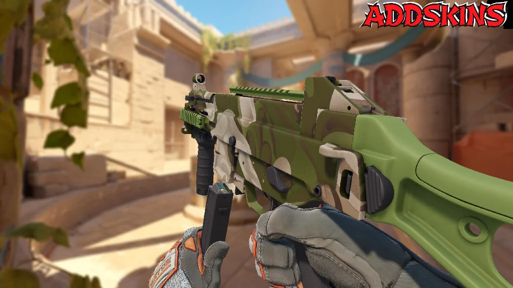 UMP-45 | Green Swirl reloading