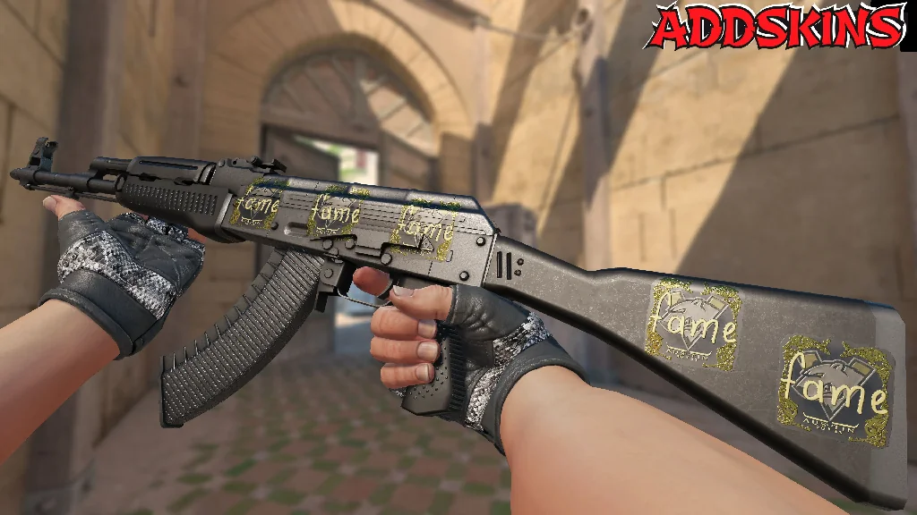 Sticker | fame (Gold) | Austin 2025 inspecting