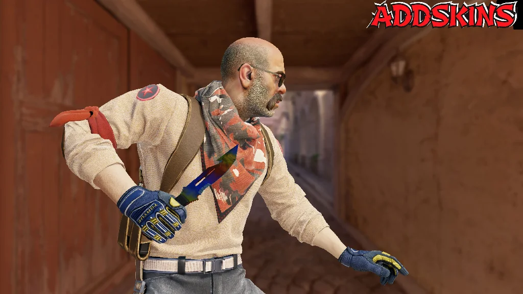 ★ Survival Knife | Marble Fade pose-3