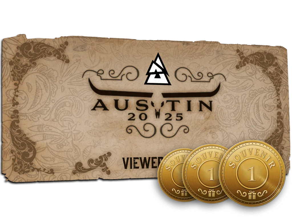 Пропуск зрителя BLAST.tv Austin Major 2025 + 3 сувенирных жетона