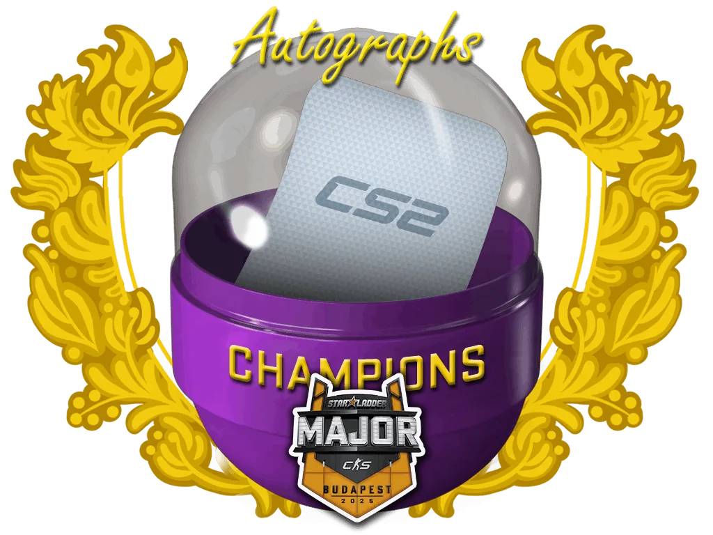 Капсула с автографами чемпионов StarLadder Budapest Major 2025