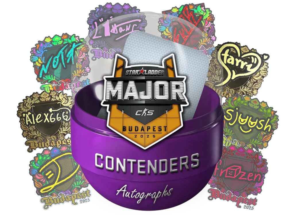 Капсула с автографами кандидатов StarLadder Budapest Major 2025