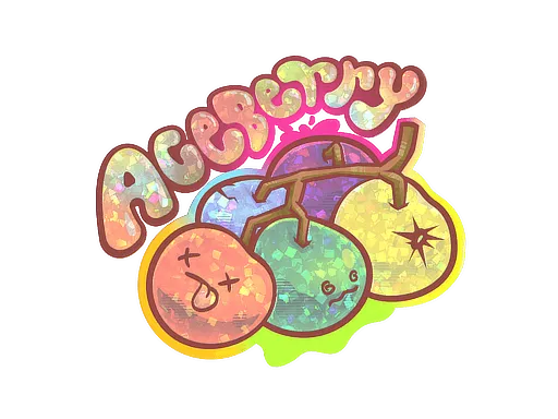 Sticker | Aceberry (Glitter)