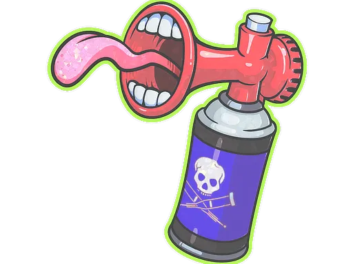 Sticker | Airhorn (Glitter)