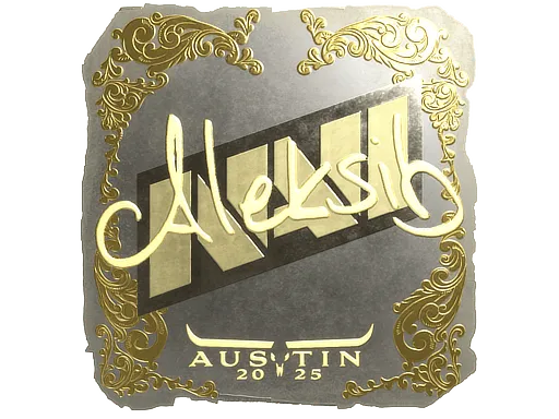 Наклейка | Aleksib (золотая) | Остин-2025