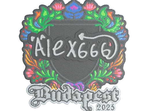 Наклейка | alex666 (вышитая) | Будапешт-2025