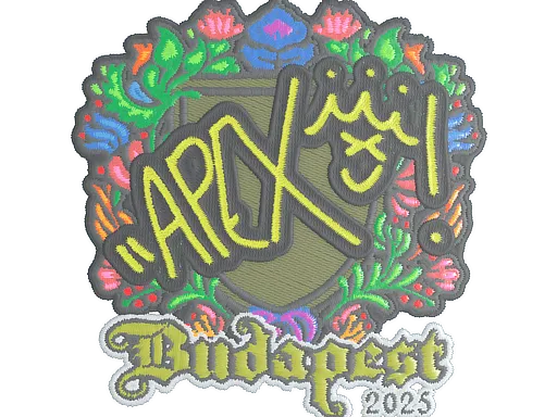 Наклейка | apEX (вышитая) | Будапешт-2025