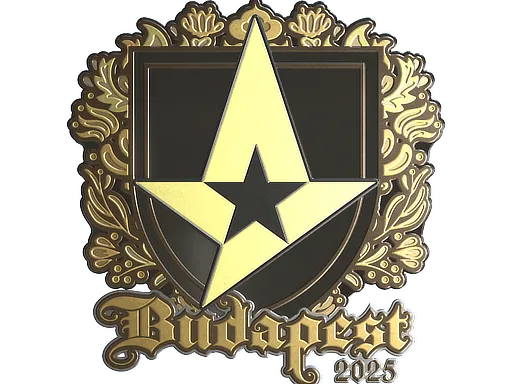 Наклейка | Astralis (золотая) | Будапешт-2025