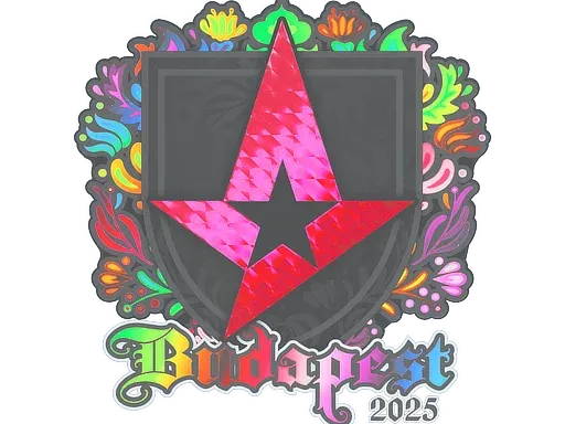 Наклейка | Astralis (голографическая) | Будапешт-2025