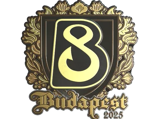 Наклейка | B8 (золотая) | Будапешт-2025