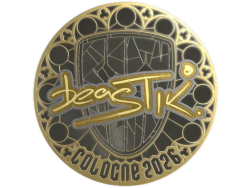 Sticker | beastik (Gold) | Cologne 2026