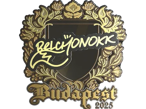 Наклейка | BELCHONOKK (золотая) | Будапешт-2025
