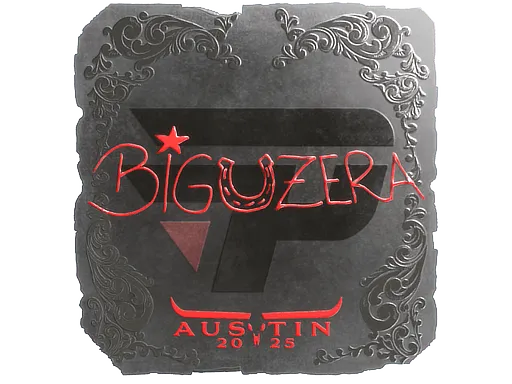 Наклейка | biguzera (металлическая) | Остин-2025
