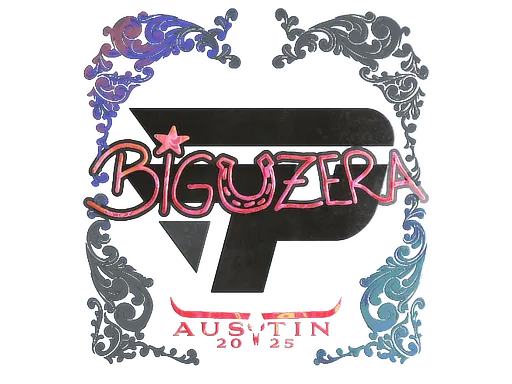Наклейка | biguzera (голографическая) | Остин-2025