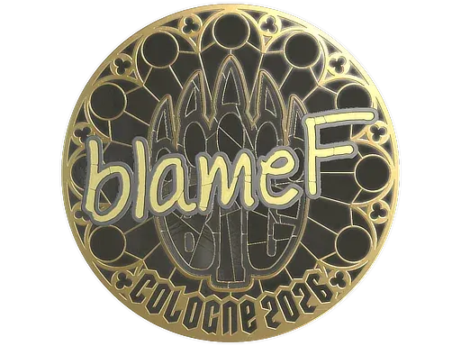 Sticker | blameF (Gold) | Cologne 2026