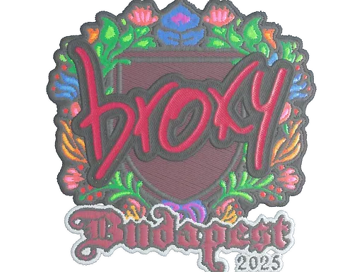 Наклейка | broky (вышитая) | Будапешт-2025