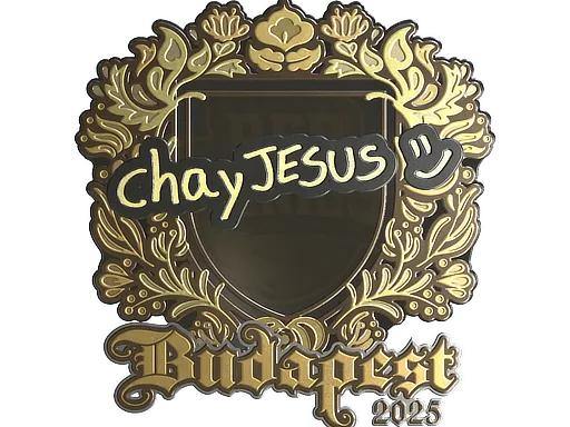Наклейка | chayJESUS (золотая) | Будапешт-2025