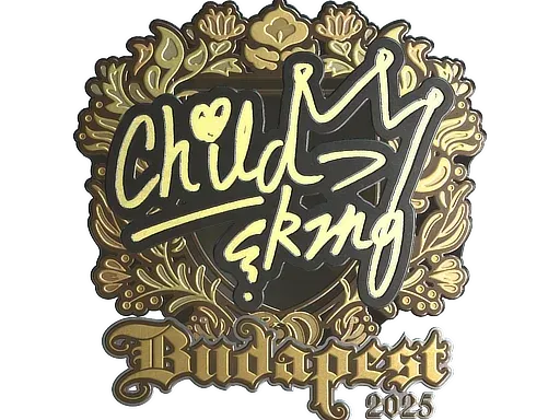 Наклейка | ChildKing (золотая) | Будапешт-2025