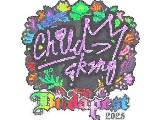 Наклейка | ChildKing (голографическая) | Будапешт-2025