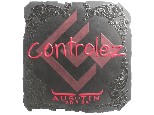 Наклейка | controlez (металлическая) | Остин-2025